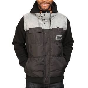 Kavu Mens Inland Hoodie 2 in 1 Jacket Vest Removable Sleeves Size XS